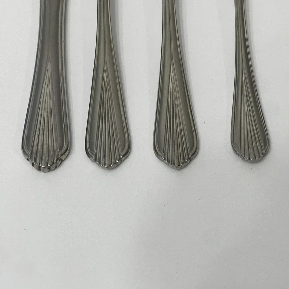 Hampton Silversmiths Alexis 235 Stainless Steel Forks Spoons Knife 18/10‎ Ribbed